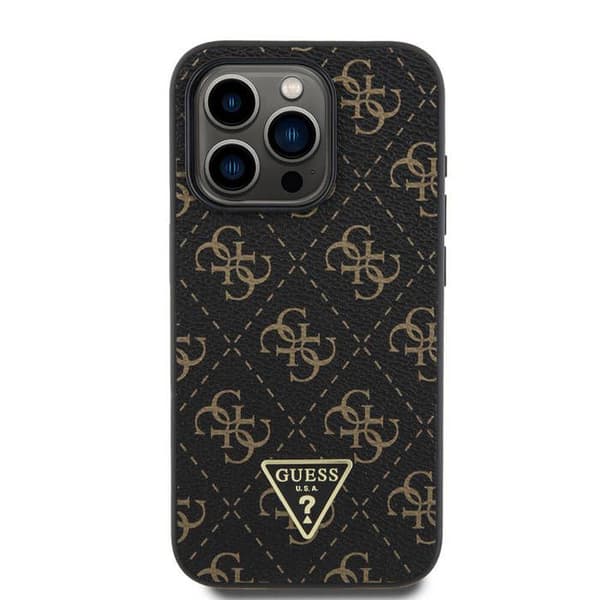 Etui til iPhone 16 Pro Max, Hardcase, Metallogo, Svart