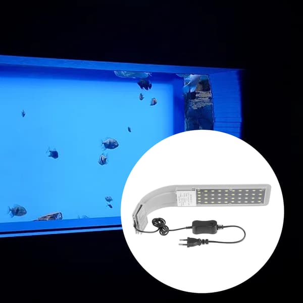 TEMPSA 10W 24 LED Akvarielampa med klämma och flexibel belysning, EU-standard