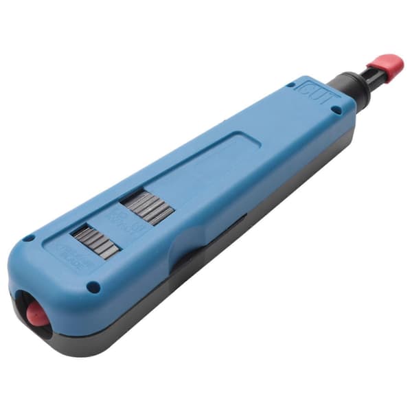 Punch Down Impact Tool med 110 och 66 Blad - Nätverkskabel Cat6/Cat5e Telefon Impact Terminal Tool