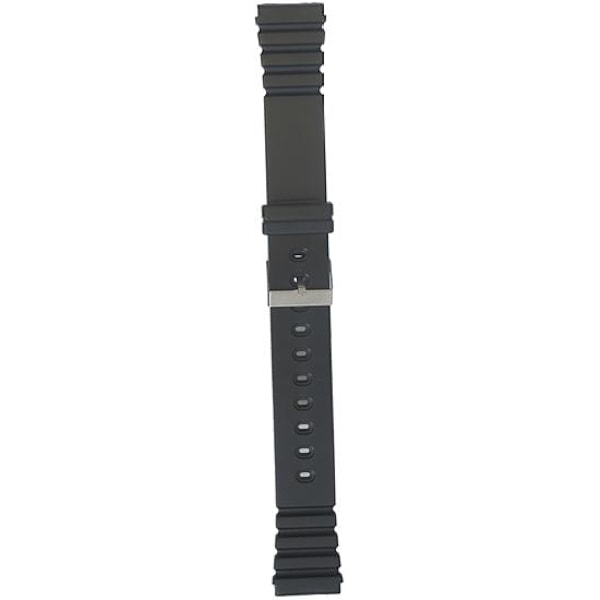 Klockarmband i polyeten 12, 14, 16, 18 och 20 mm Black 16 mm