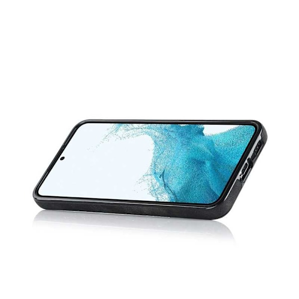 Samsung S22 Mobilskal med Korthållare Retro V4 Svart