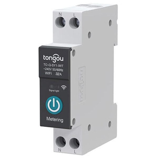 WiFi Smart Switch, Intelligent Strömbrytare med Trådlös Röststyrning och Timerfunktioner, för Säker och Effektiv Elektrisk Hantering i Ditt
