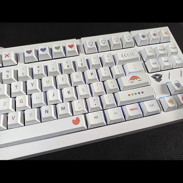 134 Taster Cherry Profil PBT Dye Sublimeret Fuldt Keycap Sæt til Mekanisk Tastatur