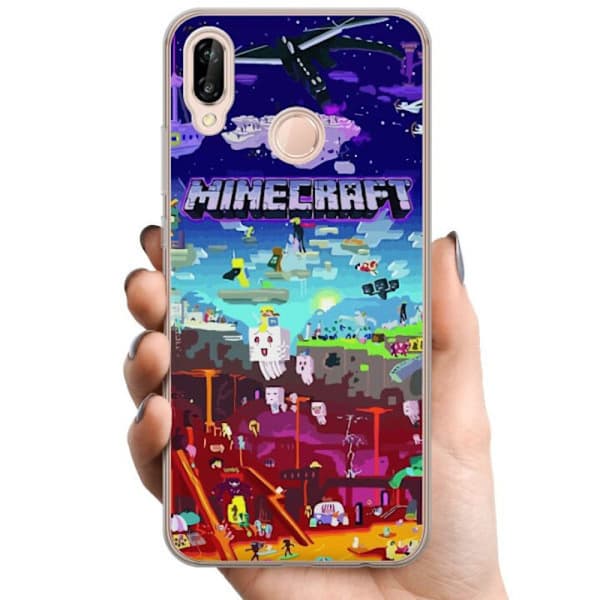 Huawei P20 lite TPU Mobildeksel MineCraft