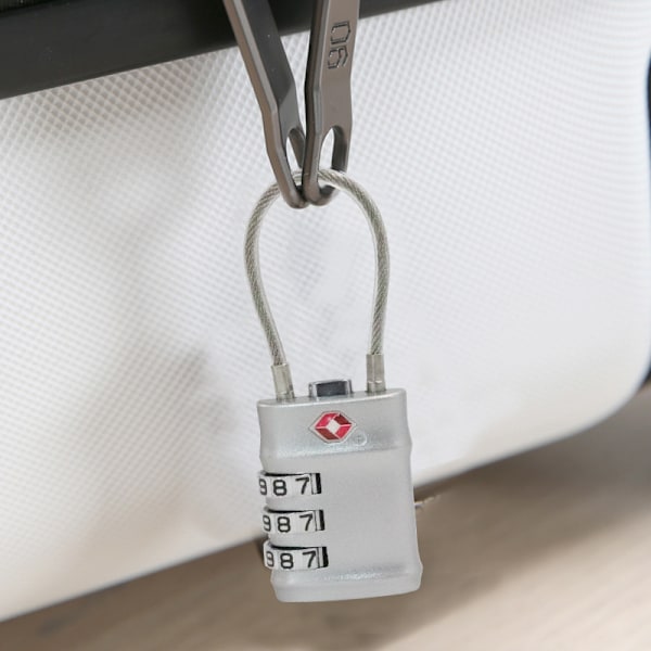 [2-pack] TSA Bagagelås, 3-siffriga säkerhetslås, kombination