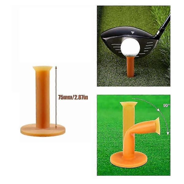 20 stk. Golf Rubber Tees, slitesterke og stabile Rubber Tees, perfekt for golfslagmatter