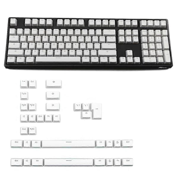 RGB 143 Keycaps ANSI Layout PBT Pudding Dobbel Hud Melkeskudd Bakgrunnsbelyst Keycap