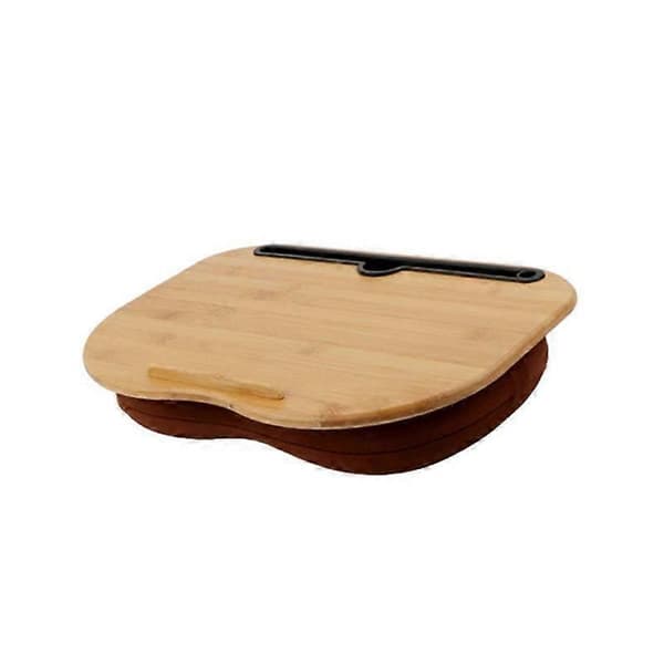 Knäbord med kudde, laptopstativ med plats för surfplatta, datorbord för resor, stöder upp till 14-tums laptop
