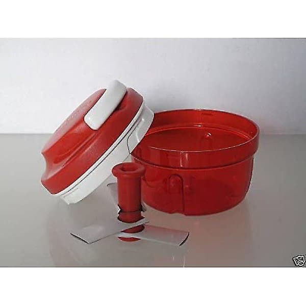 Tupperware Chef Turbo-Chef punainen D158 silppuri Speedy Boy sipulinleikkuri 27357