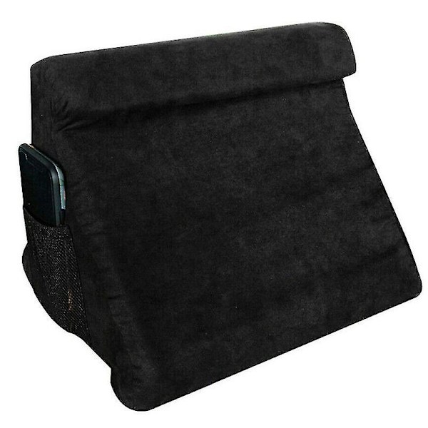 Ergonomisk Design Knästöd för Böcker & Surfplattor, Lättskött Mjuk Surfplattehållare med Justerbart Nackstöd, Portabelt Lättviktsstativ för
