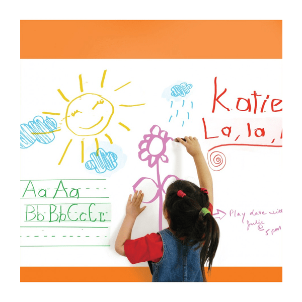 Självhäftande whiteboard 200x45cm Vit one size