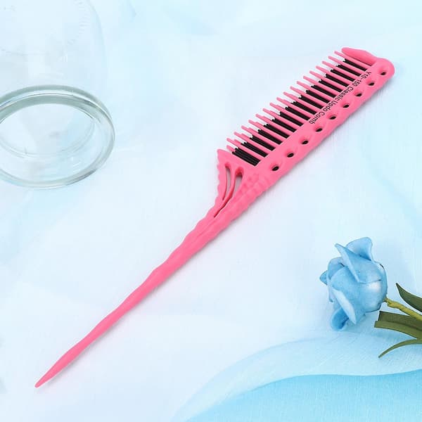 Lett Hårpleie Rosa Hårstyling og Modellering Kam - Salongutstyr
