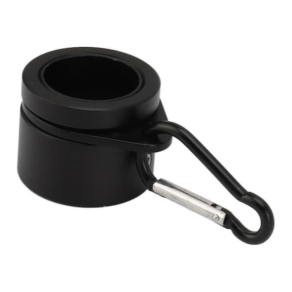 2 stk. G3/4 Flagstangsringe Aluminiumlegering 360 Roterende Anti-wrap Spindende Flagstang Monteringsclips Sæt Sort