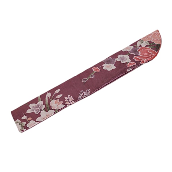 Solfjäderfodral med tryckt mönster [v2] - Rosenröd DarkPink Rosenröd