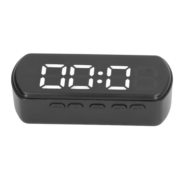 Digital väckarklocka, stor LED-display med smart ljussensor, modern design för enkel användning i sovrum eller kontor (svart)