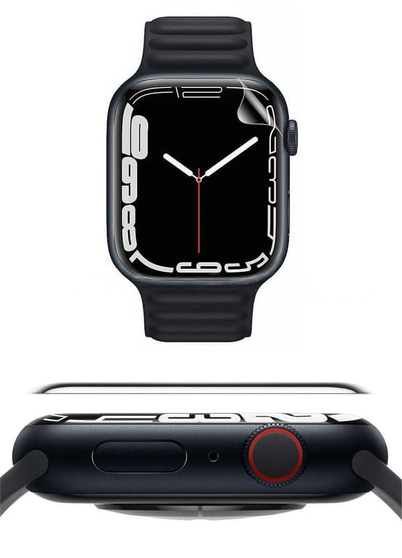 5 st kompatibla med 45 mm (7:e, 8:e och 9:e generationen) Apple Watch HD reptåligt hydrogel skärmskyddsset
