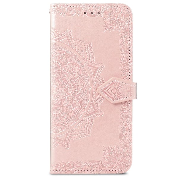 Samsung Galaxy S22 Plus Fodral Mandala Läder Roséguld