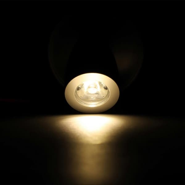 RV læselampe LED høj lysstyrke nem installation sengelampe spotlight til båd yacht DC12 til 24V sølv