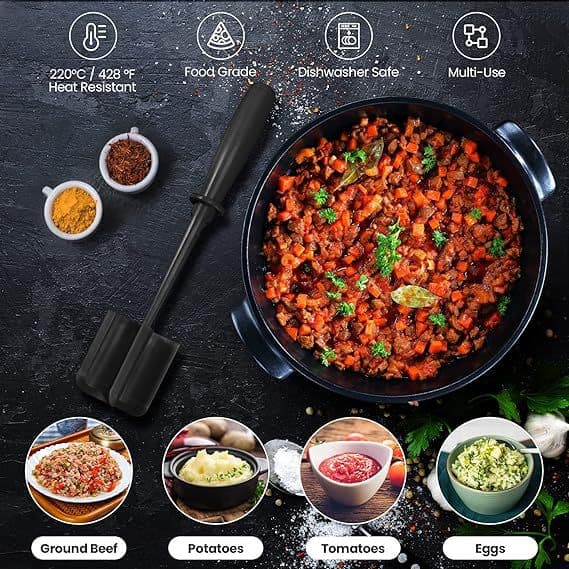 Multifunktionell köttkvarn och mixer i nylon | Kökets köttkvarn och hackare