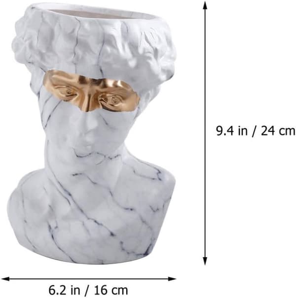 Keramiske blomsterpotter Greske statuer Ornamenter Kreative blomsterpotter