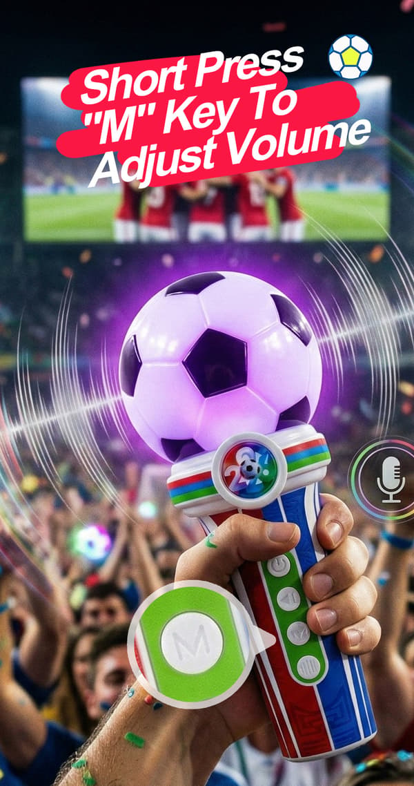 VM 2026 Legetøjsmikrofon Cheerleading Sæt til Børn