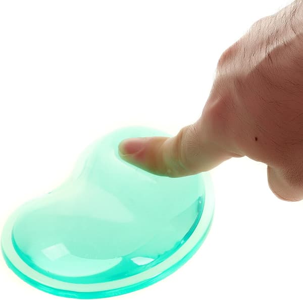 Blød håndledsstøtte, gelkrystaller, hjerteformet, ergonomisk krystalgel