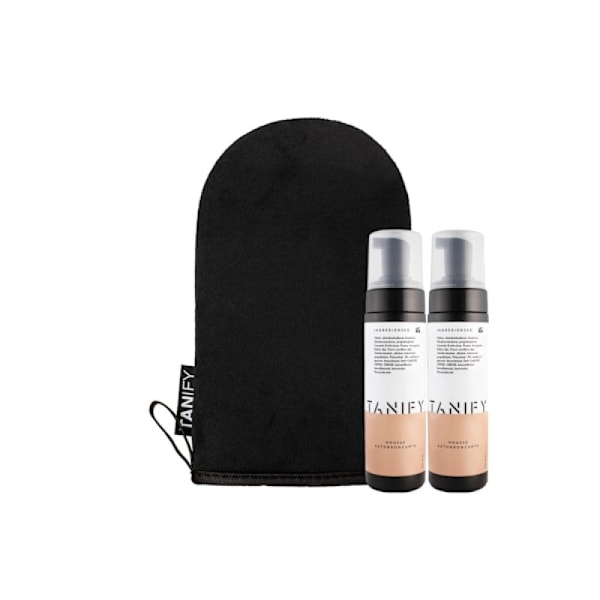 TANIFY selvbruner mousse 2-pak+1st handske