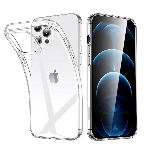 iPhone 14 Pro Max - Transparent Mjuk Skal Transparent