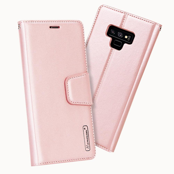 Lommebokveske til Samsung Galaxy Note 9, Gull Guld