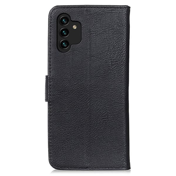KHAZNEH Tekstureret Pung Etui Galaxy A13 4G - Sort