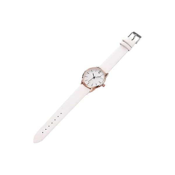 PU læder armbåndsur dame quartz ur mode student ur afslappet ur