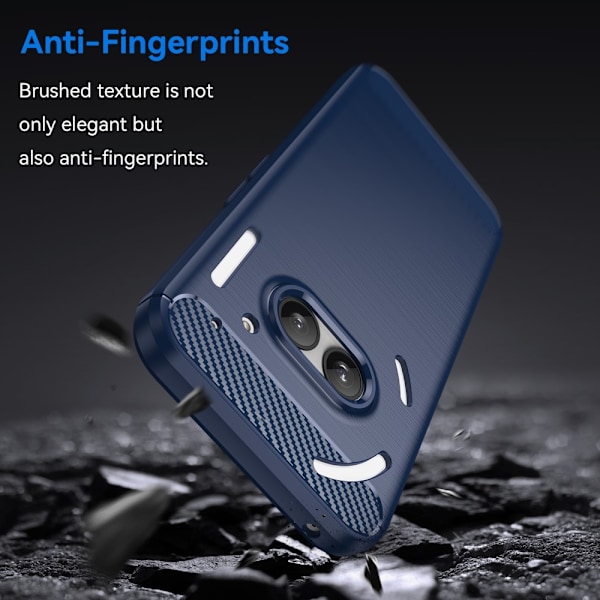 SKALO Nothing Phone (2a) Armor Carbon Stöttåligt TPU-skal - Fler färger Blå