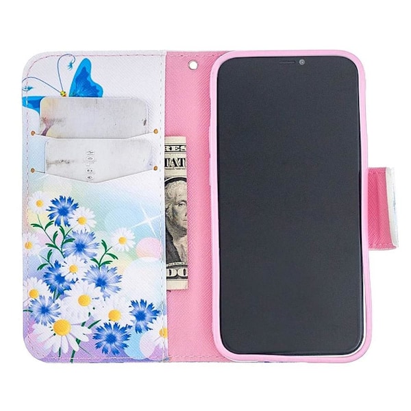 Plånboksfodral Apple iPhone 12 - Fjärilar och Blommor