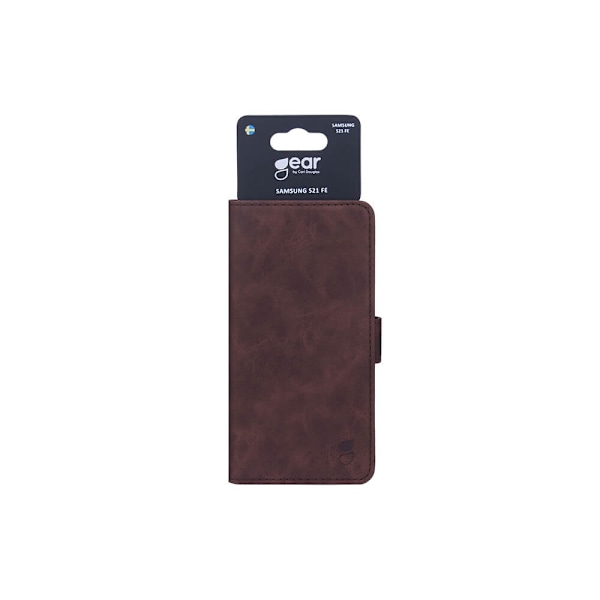 Mobilfodral PU Brun - Samsung S21 FE 5G