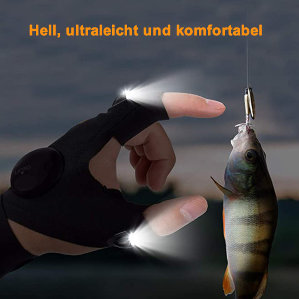 Fisketillbehör LED-handskar Presenter - Fiskepresenthandskar med