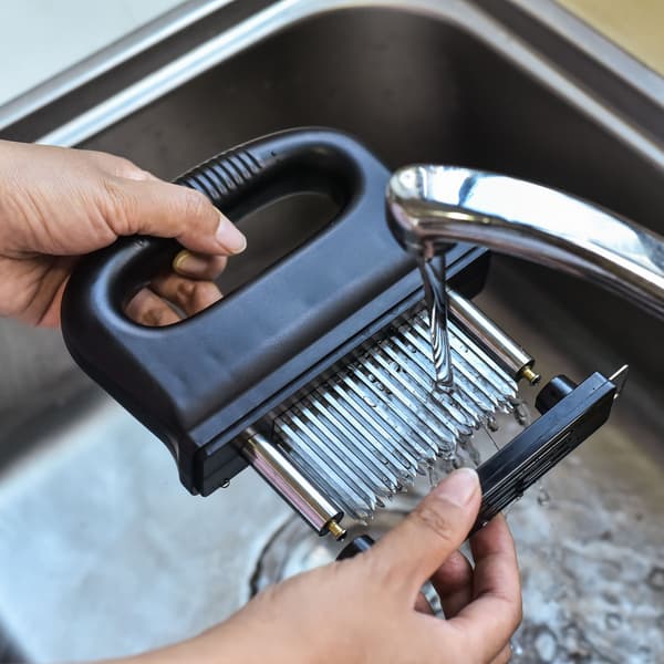Kødhammer, rustfrit stål ultraskarpe nåleblad