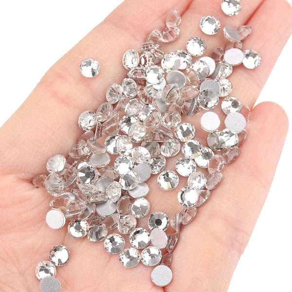 Kristall Rhinestones, Flatback Lösa Ädelstenar Glas Rhinestones för