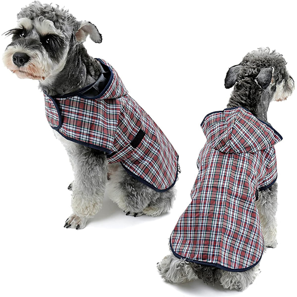 Väderbeständigt Täcke för Husdjur, Highland Tartan Kappa Vattentät Full Täckning Vinterkappa Med Säkerhetsreflekterande Funktioner, Vindtät Design För Utomhusbruk
