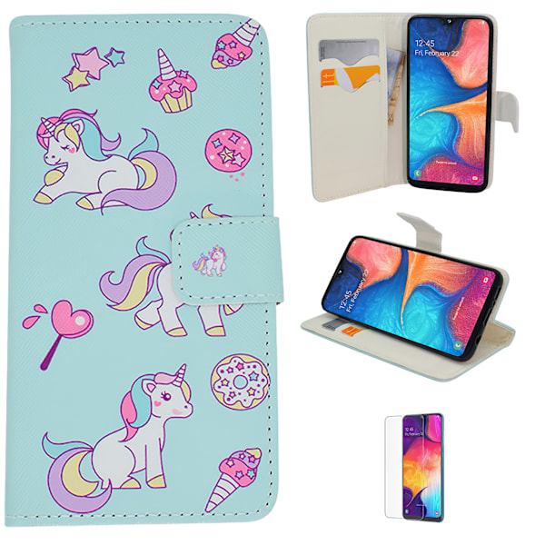 Samsung Galaxy A20e - Plånboksfodral - "Unicorn"