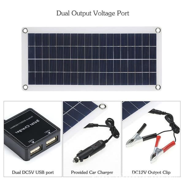 Cisea Solpanel Kit, Bærbart 300W Monokrystallinsk Solpanel Med Høj Konverteringseffektivitet Og Effektiv Controller Til Autocamper Yacht Udendørs