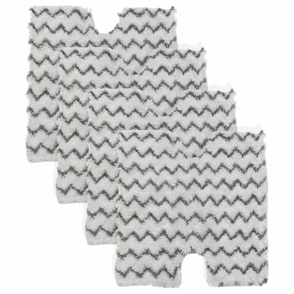 Ångmoppdynor, Mästare på rengöring av förseglade hårda golv, Maskintvättbar återanvändbar mikrofiber för Shark Genius System (4-pack)
