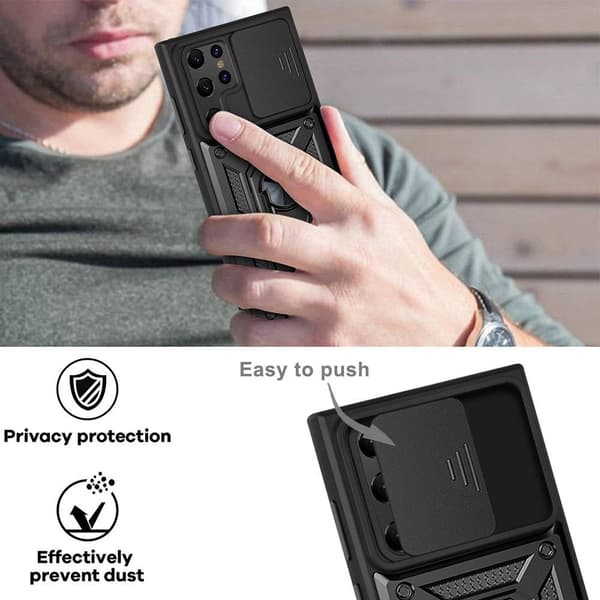 Samsung Galaxy S22 Ultra Cover CamShield Hybrid Ring Sort