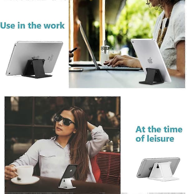 Mobiltelefonholder, 4-pak telefonholder Universal foldbar tabletholder Multi-vinkel lomme desktop holder vugge