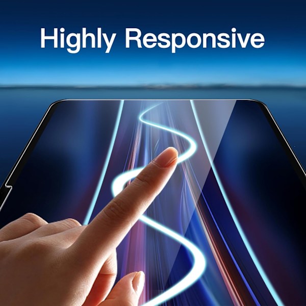 iPad Air 13 tum M2 2024 skärmskydd härdat glas 9H transparent