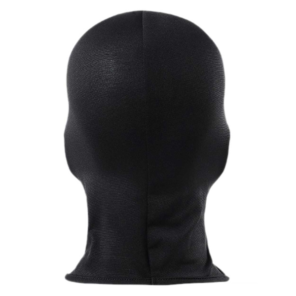 Tynd Sort Balaclava Skimaske Røverhætte 2 Huller Sort