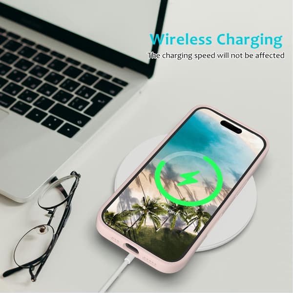 Silikondeksel iPhone 16 Plus Rosa