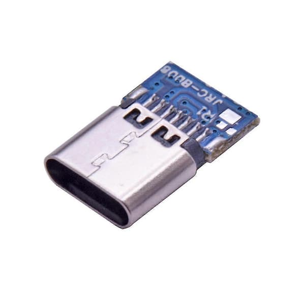 10 kpl USB 3.1 Type C -liitin 14-nastainen naarasliitin läpireiät PCB 180 pystysuora suoja