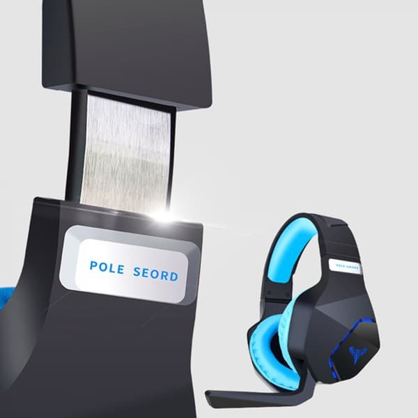 Peliheadset Sininen LED-valaistus Säädettävä sanka