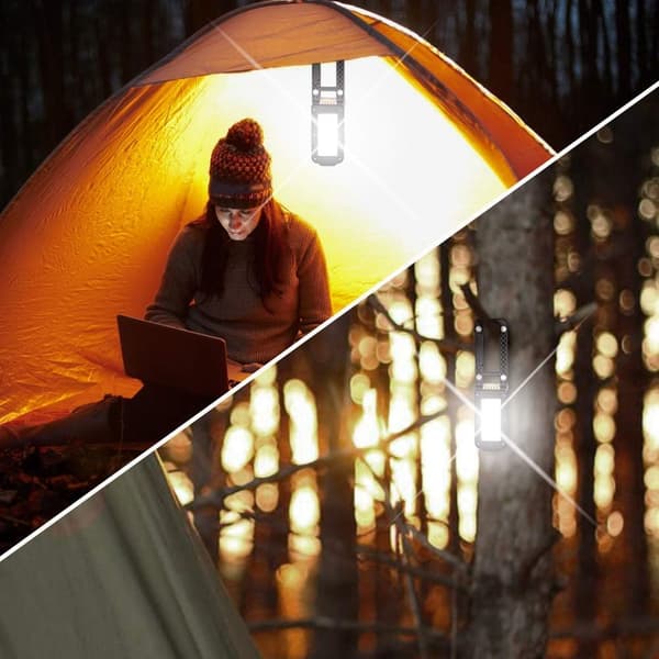 Genopladelig arbejdsspotlight Bærbar LED-campinglampe Konstruktion