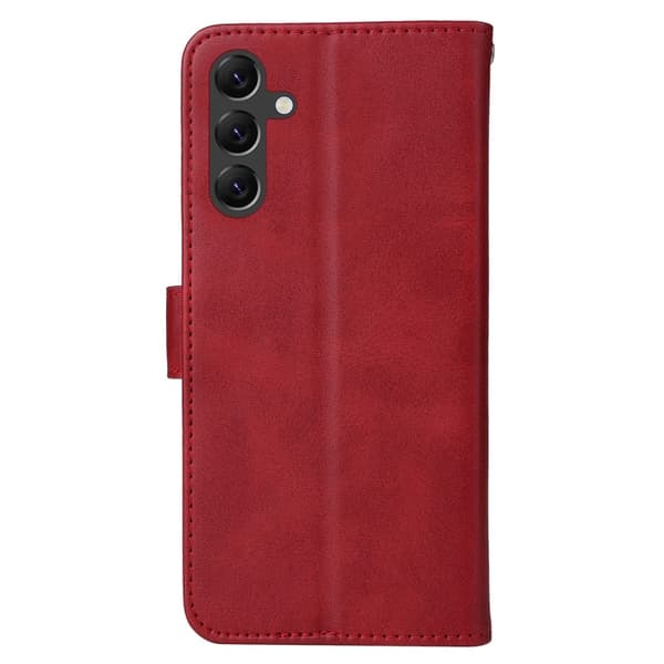 Samsung A15 5G, PU-læder, pungcover, flere farver Röd